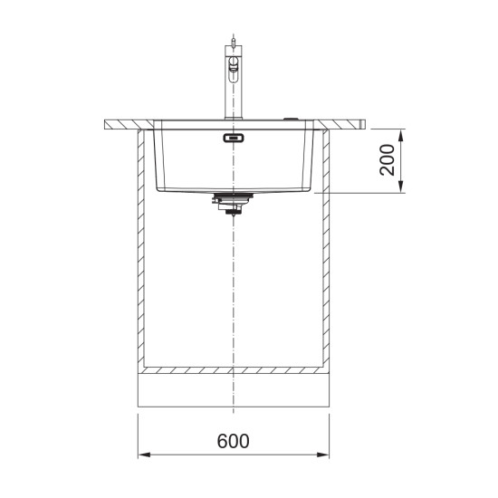 Franke MYX 110-50 munkalap alá építhető mosogatótálca, inox, 54x44cm