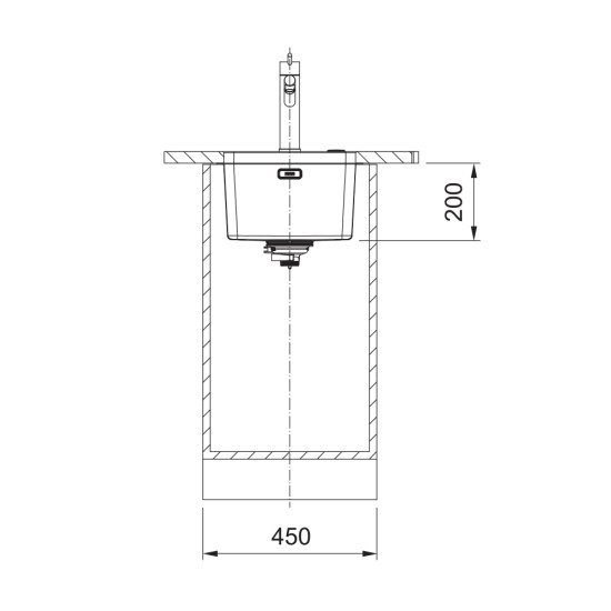 Franke MYX 110-34 munkalap alá építhető mosogatótálca, 38x44cm, inox