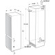 Gorenje RKI218EA0 beépíthető kombinált alulfagyasztós hűtőszekrény,187/71L