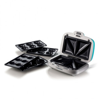 Ariete 1972.BL Party Time 3:1 szendvics-, muffin és fánksütő, azúrkék 