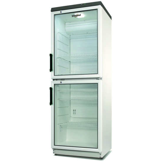 Whirlpool ADN 230/2 üvegajtós hűtőszekrény, 320 l, 2 ajtós, 173cm 