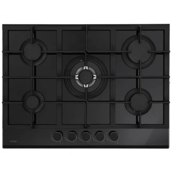 MPM MPM-70-GMH-21 fekete 5 gázégős 70cm széles beépíthető gáz főzőlap WOK égővel