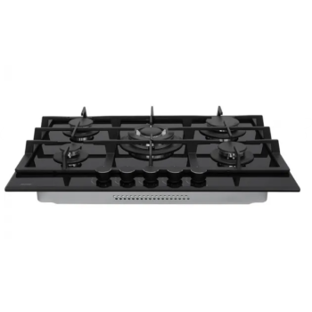 MPM MPM-70-GMH-21 fekete 5 gázégős 70cm széles beépíthető gáz főzőlap WOK égővel