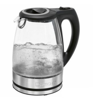 Clatronic WKS 3744 G üveg vízforraló 1,7l 2200W inox