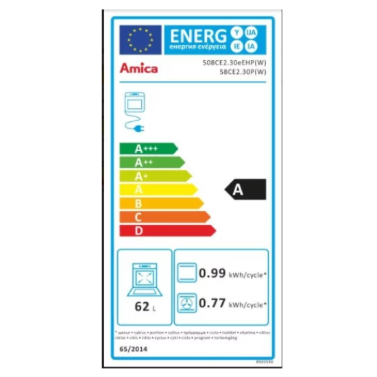 Amica 58CE2.30HP(W) 55353 kerámialapos tűzhely