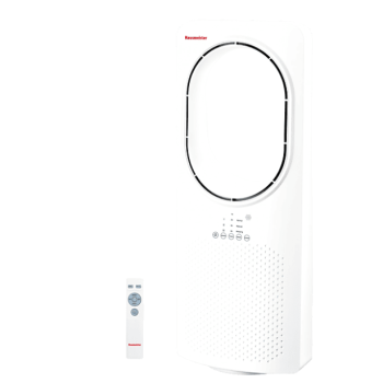 Hausmeister HM 8607 álló ventillátor távirányítóval, 62 cm magasság, 50W, fehér szín 