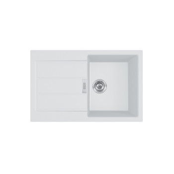 Franke S2D 611-78 Sirius 2 mosogatótálca,78x50cm,gleccser fehér,143.0590.159