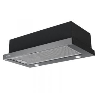 MPM-51-OS-74 beépíthető kihúzható konyhai elszívó, 50cm,inox előlap fekete váz