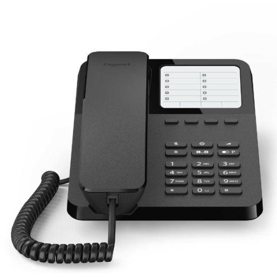 Gigaset Desk 400 S30054-H6538-S201 asztali telefon fekete