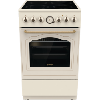 Gorenje GECS5B70CLI kerámialapos elektromos tűzhely extra gőzfunkcióval Classico Design, 70L, 50x59.4x85 cm