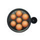 Beper BC.125 tojásfőző fekete, acélkupolás fedővel 360W