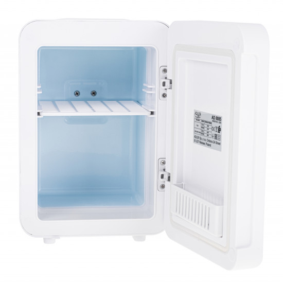 Adler AD8085 mini hűtőszekrény tükőrrel, 4L, fehér