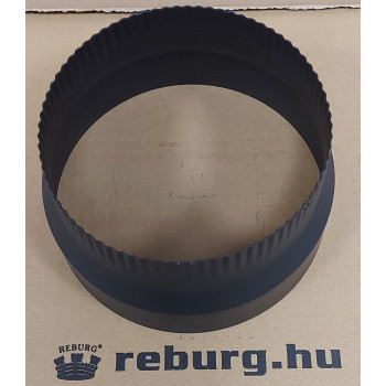 Szűkítő 180-160-re 1 mm fekete füstcső szűkítő 15288