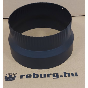 Szűkítő 180-160-re 1 mm fekete füstcső szűkítő 15288