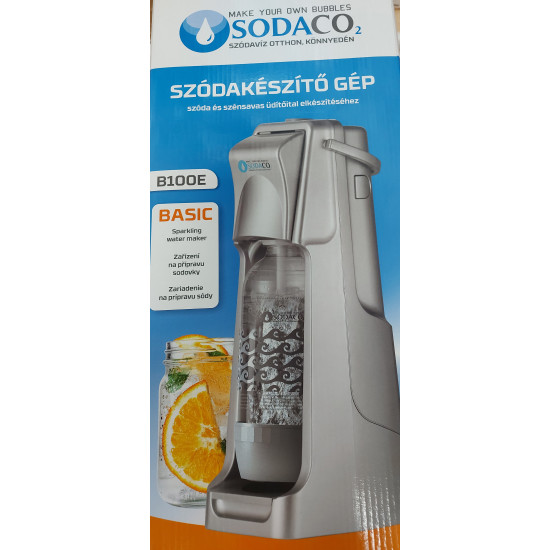 Sodaco B100E Basic ezüst szódagép 