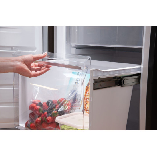 MPM NO FROST fagyasztószekrény inox, MPM-304-ZF-12, 60x70x185 cm 