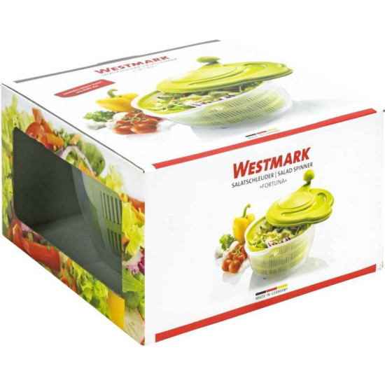 Westmark 2432226A robosztus saláta centrifuga, 5 liter, kézi, zöld