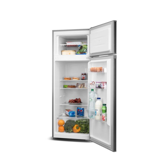 Eta 254790010E felülfagyasztós hűtőszekrény, 169/37L, 54.5x55.5x142.6 cm, inox 