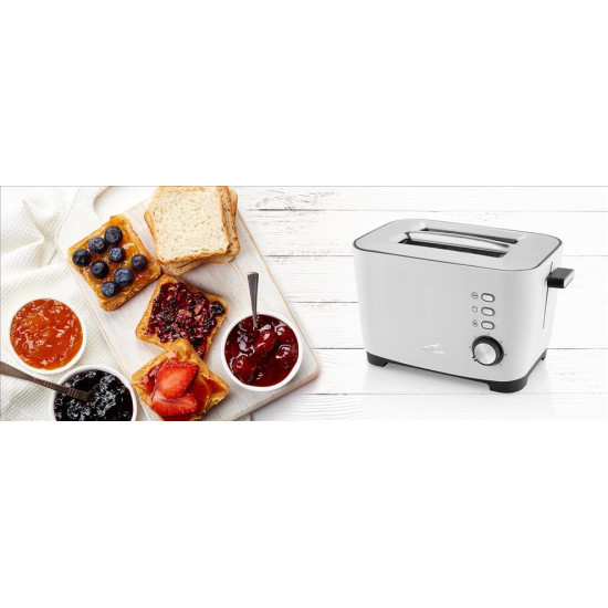 Eta 316690000 Ronny kenyérpirító inox felsőrész, oldalt fehér