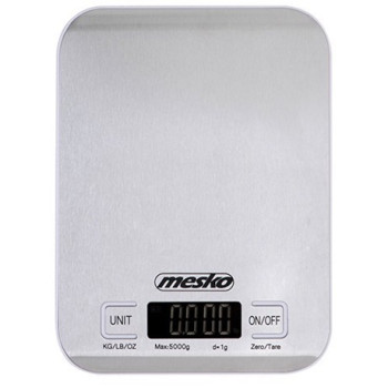 Mesko MS3169W inox digitális konyhamérleg fehér kerettel