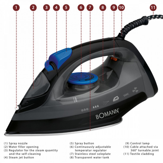 Bomann DB 6003 CB gőzvasaló