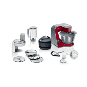 Bosch MUM5X720 MUM5 konyhai robotgép mérleggel 1000 W vörös / ezüst