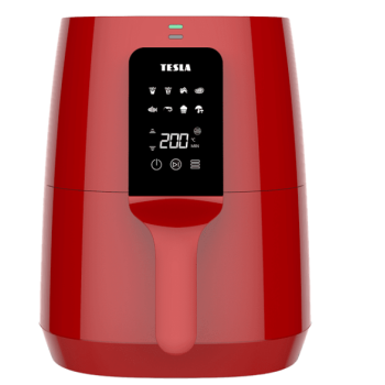 Tesla Q30 forrólevegős sütő, piros 
