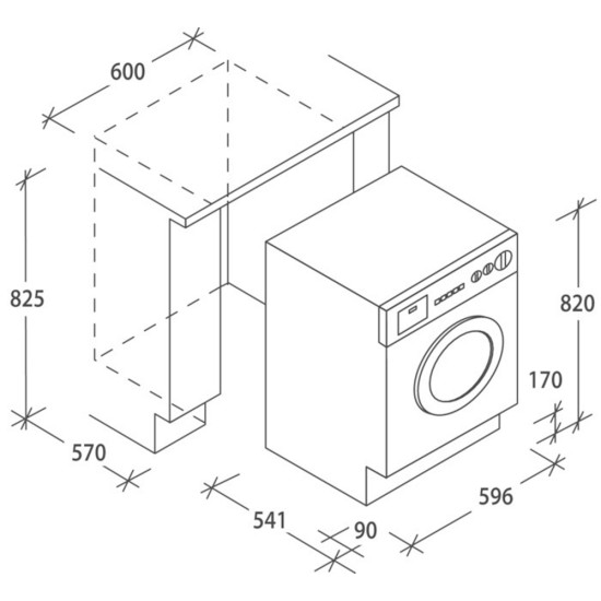 Candy CBDO485TWME/1-S beépíthető mosó-szárítógép 8/5kg