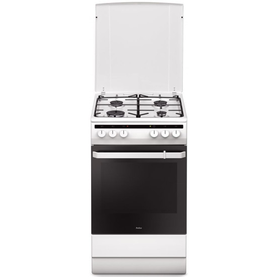 Amica 55343 kombinált tűzhely fehér kombinált 9 programos légkeveréses, 50x60x85 cm 