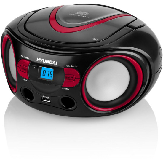 Hyundai TRC533AU3BR CD-s rádiómagnó CD-R/RW USB, AUX bemenet, lcd kijelző