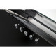 Amica OKC623S ferdesikú döntött kürtös konyhai elszívó 60cm széles,feketére festett acél szín