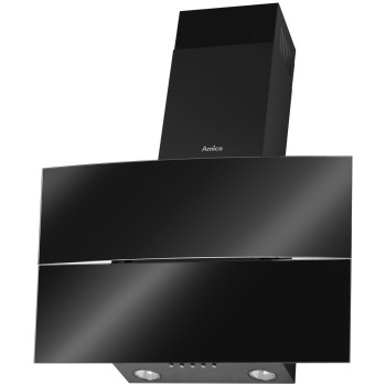 Amica SKZ 62CB ferdesikú döntött kürtös konyhai elszívó,60cm széles,fekete