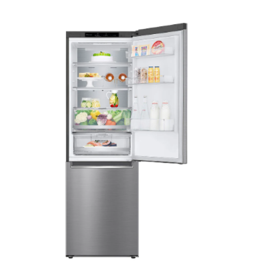 LG GBB71PZVGN alulfagyasztós kombinált hűtőszekrény, DoorCooling⁺™ technológia, 341L kapacitás, Total No Frost funkcióval
