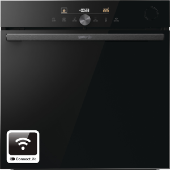 Gorenje BSA6747DGWI beépíthető sütő húsmaghőmérővel, 77L,SteamAssist, HomeMadePlus, GentleOpen, Wifi, Connect Life