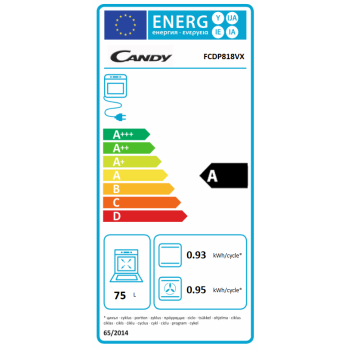 Candy FCDP 818 VX beépíthető pirolitikus sütő