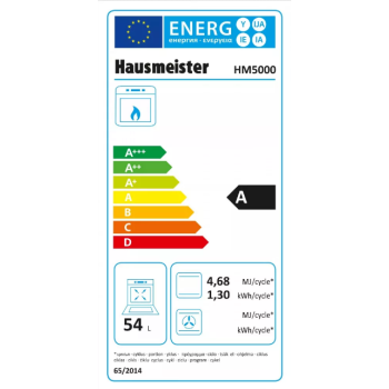 Hausmeister HM5000 gáztűzhely 54L, 50x60x83 cm 