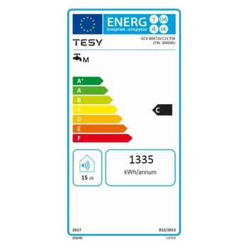 TESY ModEco GCV 804720 C21 TSR elektromos vízmelegítő, boyler 82l, intenlligens technológiával