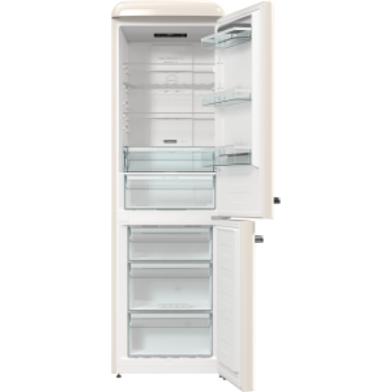 Gorenje ONRK619DC No Frost Plus alulfagyasztós kombinált hűtőszekrény, 204/96L, pezsgő szín 