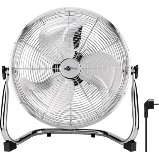 Goobay 39510 Padló ventilátor, 40 cm, 3 sebesség, króm, 90W