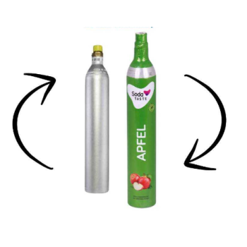 SodaCo alma ízesítésű Co2 Univerzális csere patron otthoni, szódagépekhez átvételkor az üres patront vissza kell küldeni