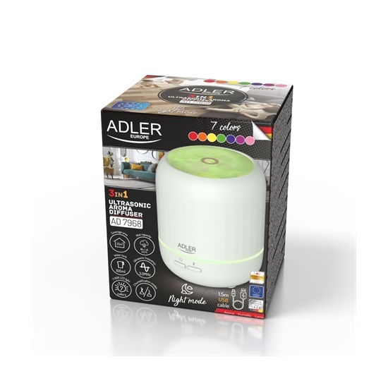 Adler AD7968 aroma diffúzor, ultrahangos párásító 