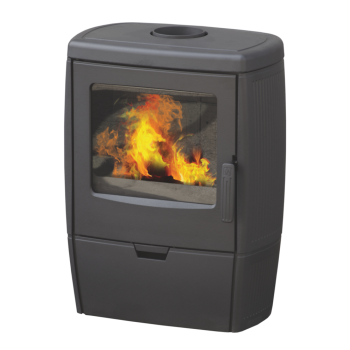 Warnex Alberto öntvény kandalló, öntvény tűztér, külső levegő csatlakozás, 8.6kW 