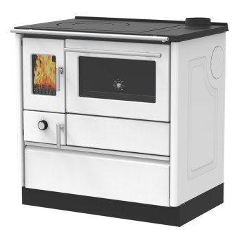 Warnex Alfa 85-G fehér zománcozott sparhelt jobbos