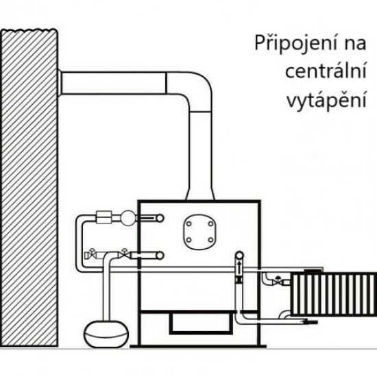 Pro Termo Alpina boiler 24 bordó vízteres csempés 24kW kandalló 