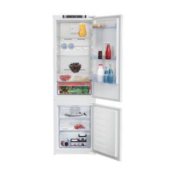 Beko BCNA-275E31 SN beépíthető alulfagyasztós kombinált hűtőszekrény,185/69L, BCNA275E31SN