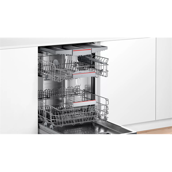 Bosch SBH4HCX48E teljesen beépíthető mosogatógép, 60cm, 14 teríték, fehér
