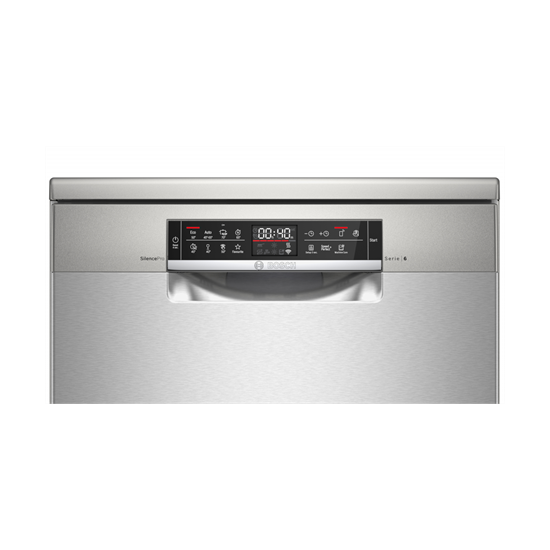 Bosch SMS6EDI63E szabadonálló mosogatógép, 13 terítékes, 60cm, inox 