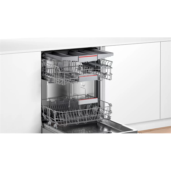 Bosch SMU4HVS31E beépíthető mosogatógép, 13 terítékes, 60cm, inox 