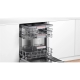 Bosch SMU4HVS31E beépíthető mosogatógép, 13 terítékes, 60cm, inox 