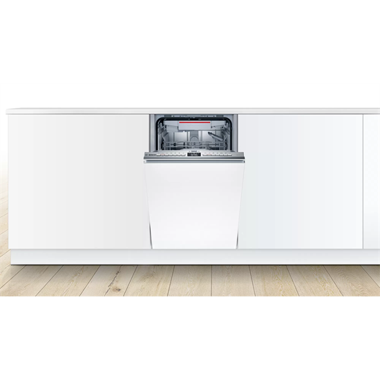 Bosch SPV4EMX20E Home Connect teljesen beépíthető mosogatógép, 45cm, 10 teríték, nemesacél színű